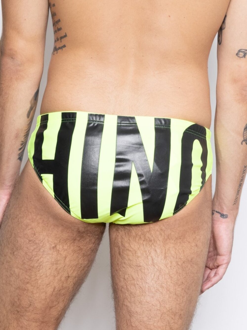 MOSCHINO Swim Briefs Neon Yellow/Green XS NWT